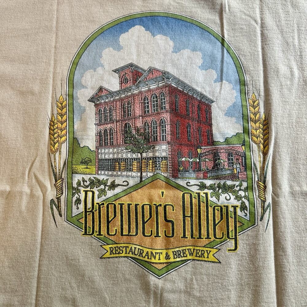 Vintage Vtg Brewers Alley Restaurant Frederick Maryland Single Stitch L USA Made